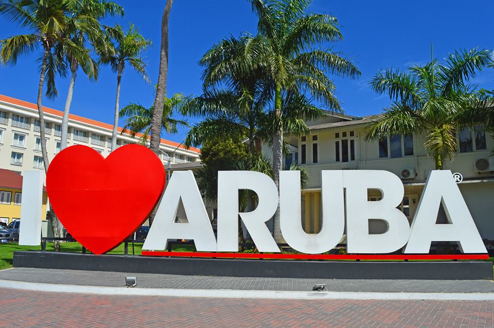 I Love Aruba sign