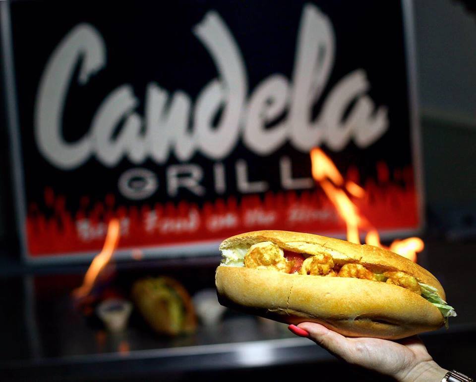 Candela-Grill-Food-Trailer-Shrimp-Sandwich-in-Aruba-visitaruba-truck-review-blog