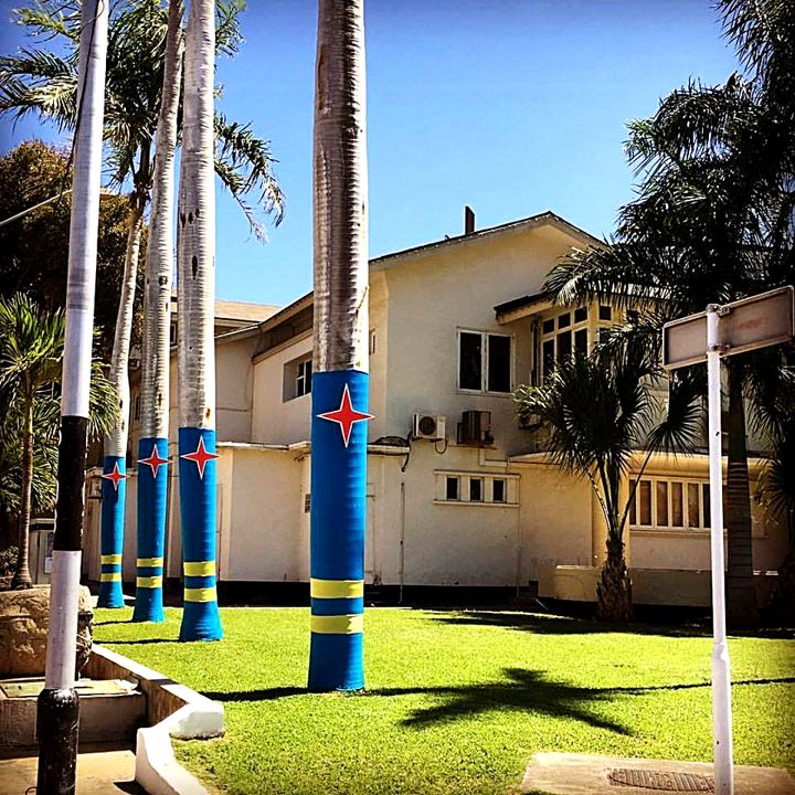 The-Mill-Resort-Aruba-Flag-infront-of-the-parliament-building-720