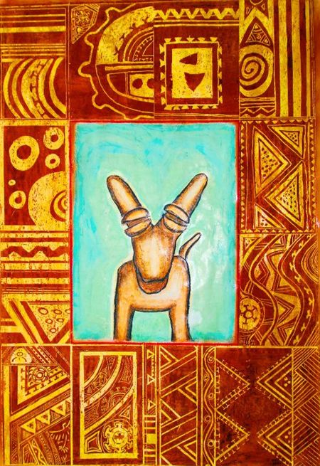 queto-queto-painting-by-august-anthony-croes-etnia-nativa-aruba-visitaruba