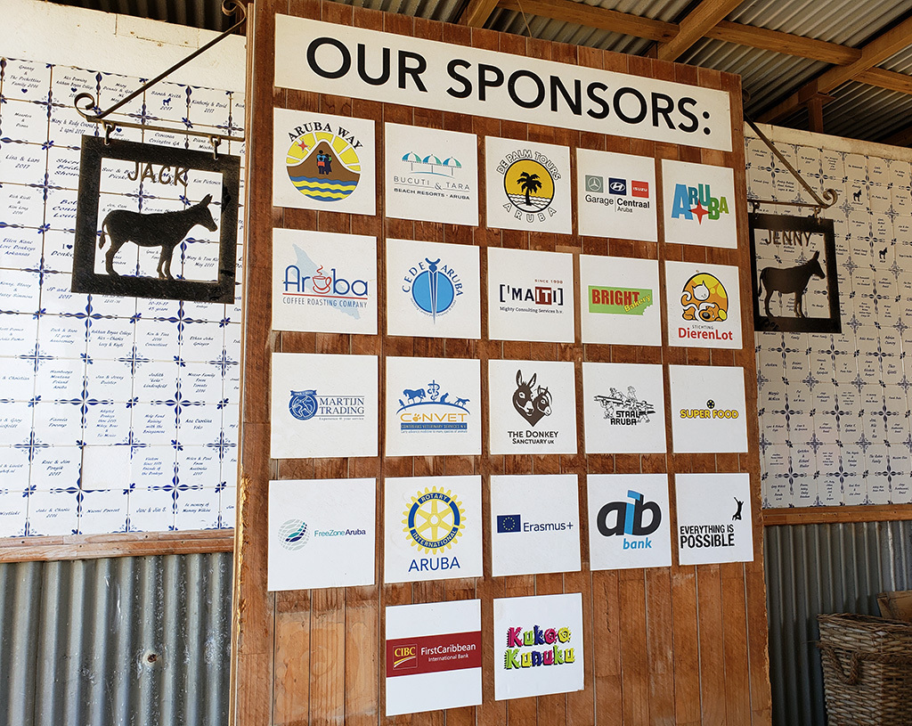 Aruba Donkey Sanctuary sponsors