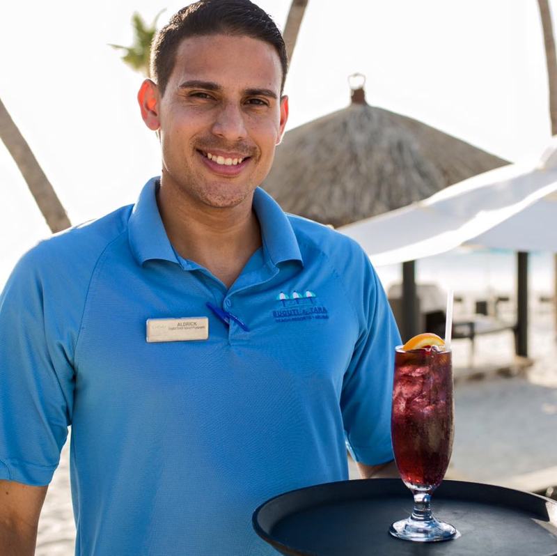 Purple Rain drink - Photo by Bucuti & Tara Beach Resorts