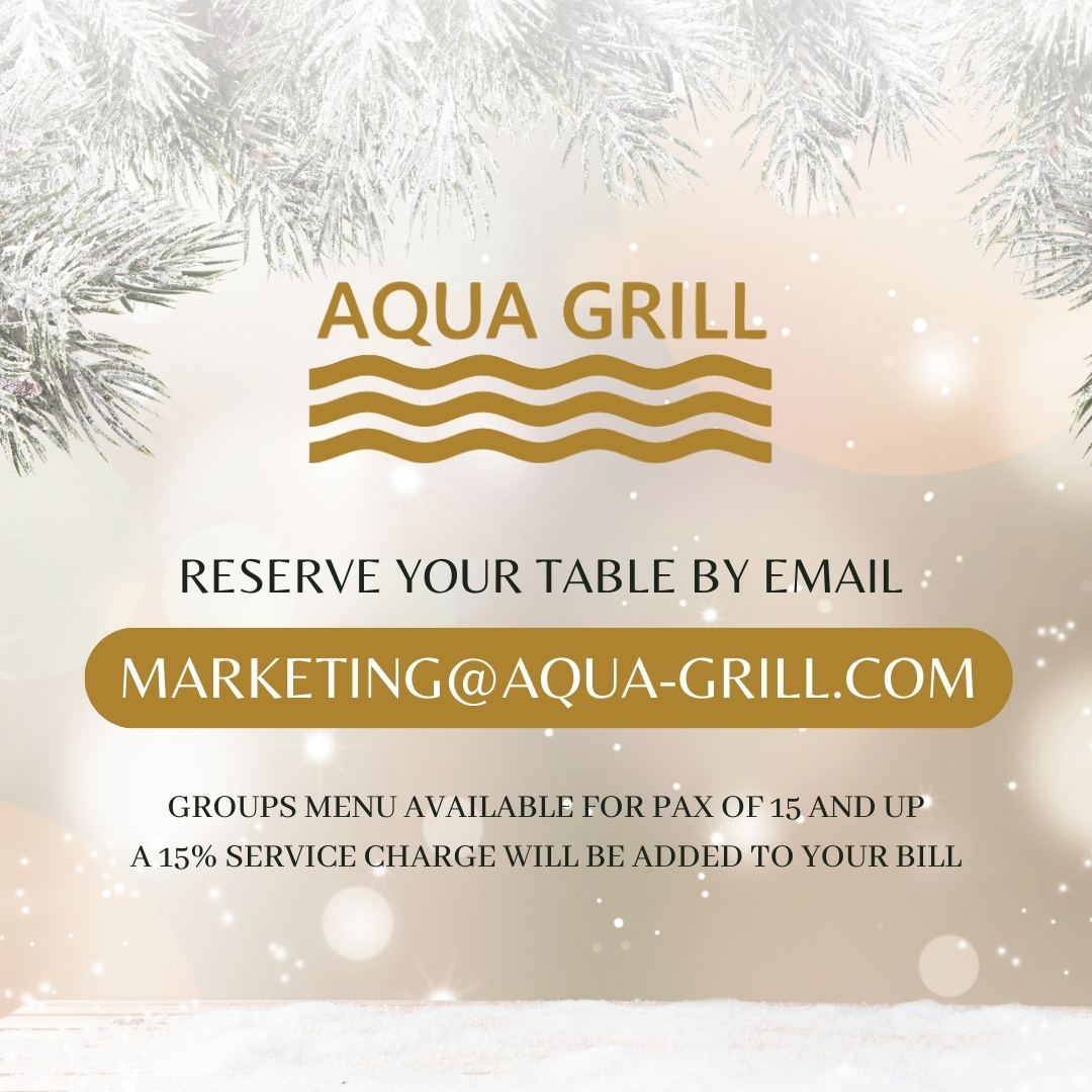 Aqua Grill's Christmas Group Menu Special - VisitAruba.com