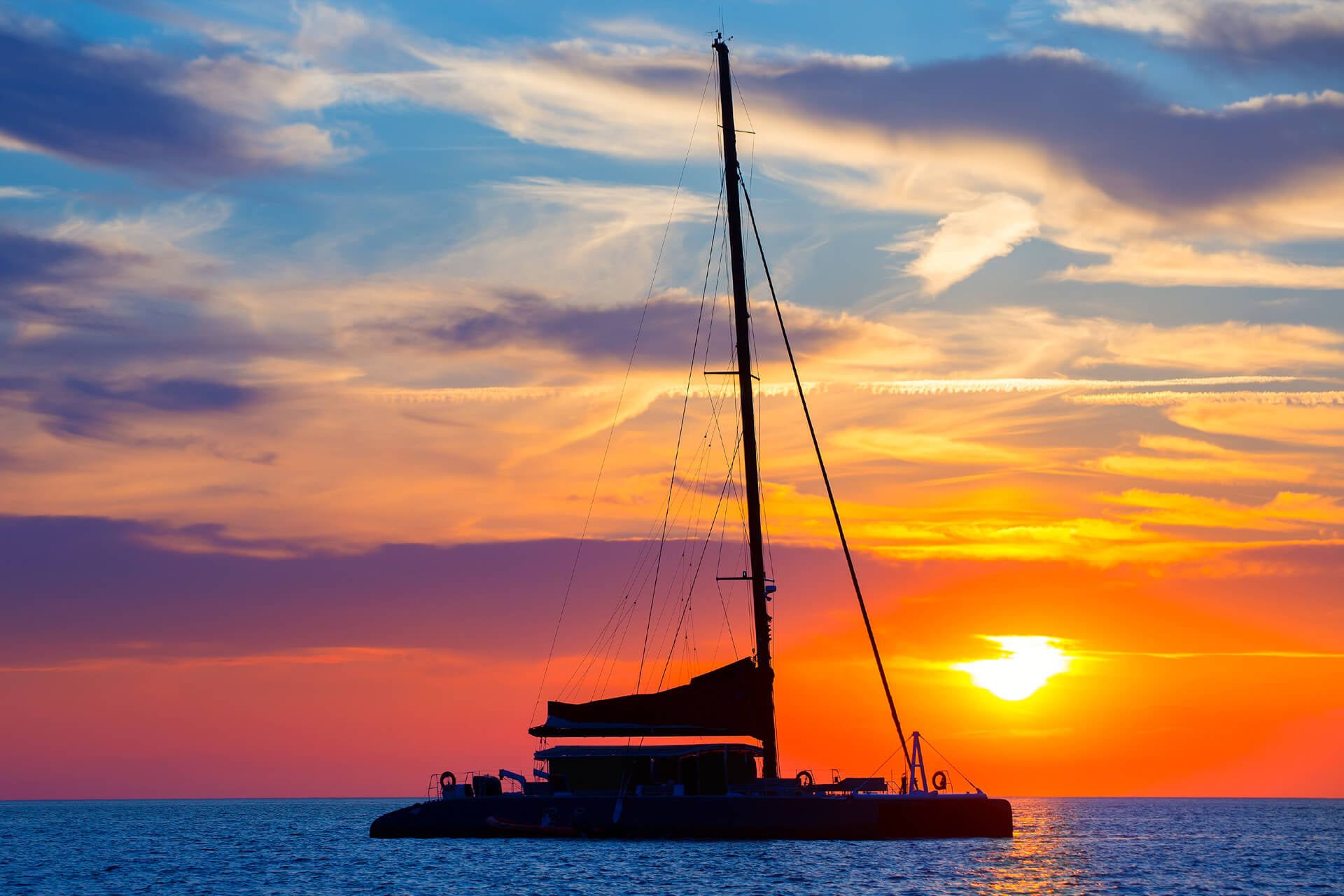 sunset catamaran tour aruba
