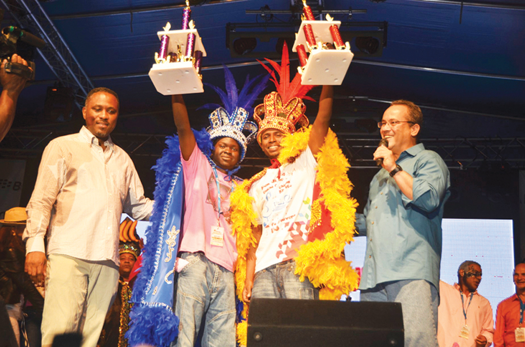 Winners of the 2013 Aruba’s Caiso & Soca Monarch competition