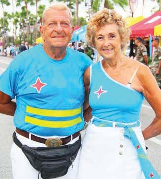 Loyal visitors enjoying the official Aruba Day celebrations for the 12th year