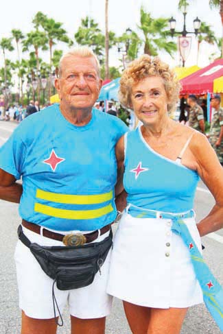 Loyal visitors enjoying the official Aruba Day celebrations for the 12th year