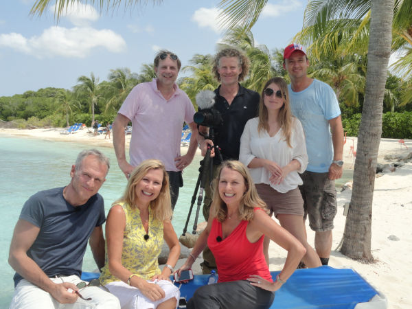 Dutch television program filming at the Renaissance Aruba Resort & Casino