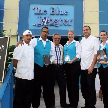 The Blue Lobster Awarded for Best Lobster House in Aruba