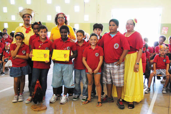 Children taught about Aruba’s Dera Gai Festival