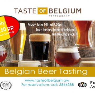 Premiering tonight: Taste of Belgium Restaurant's first Belgium Beer tasting event