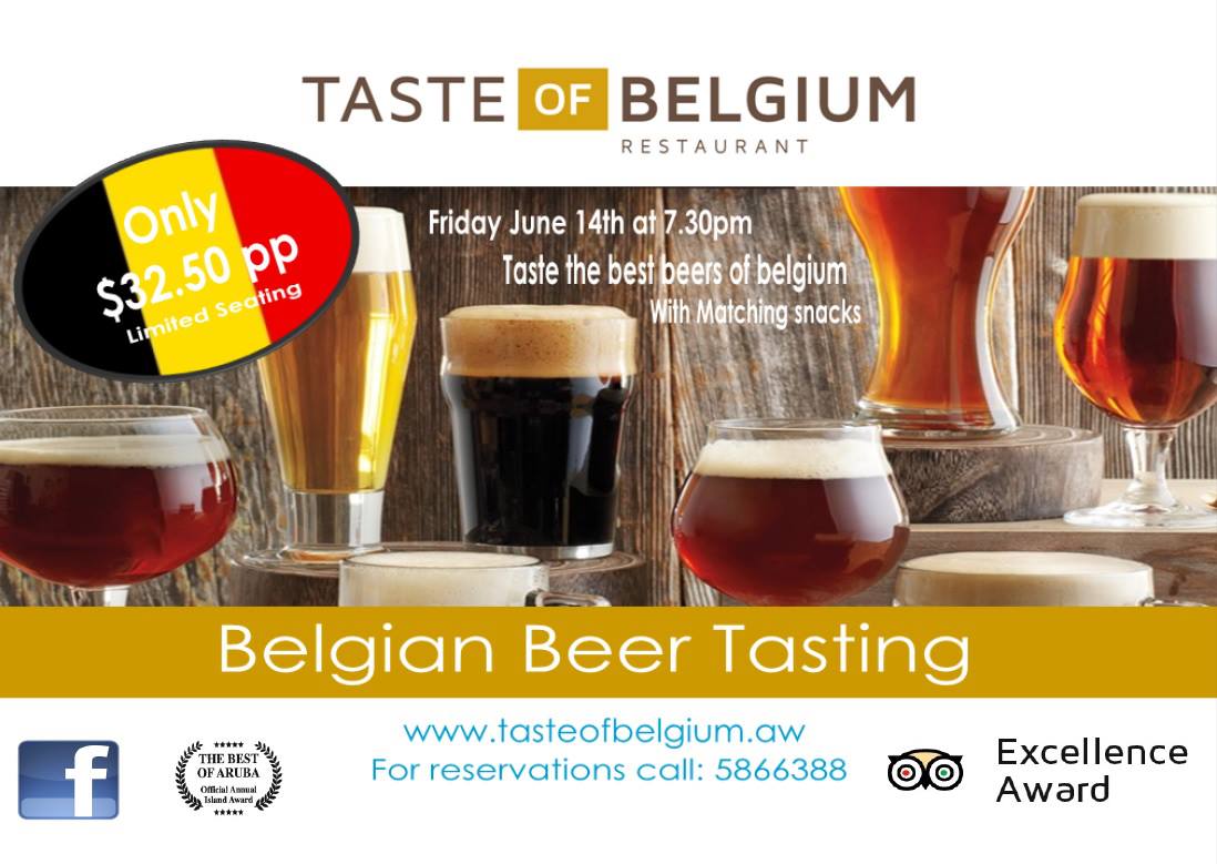 Premiering tonight: Taste of Belgium Restaurant’s first Belgium Beer tasting event