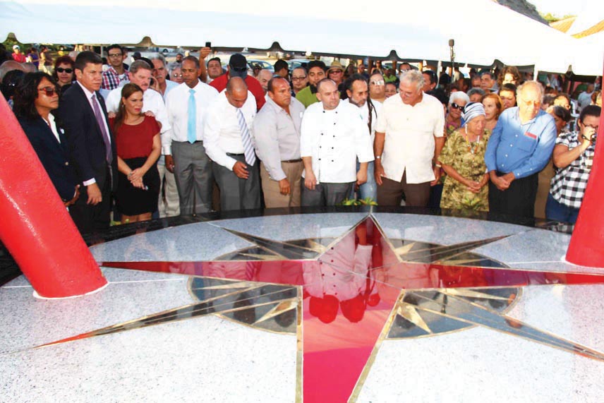 Artists who created the monument Fernado Ver Meer and Gilbert Senchi.jpg