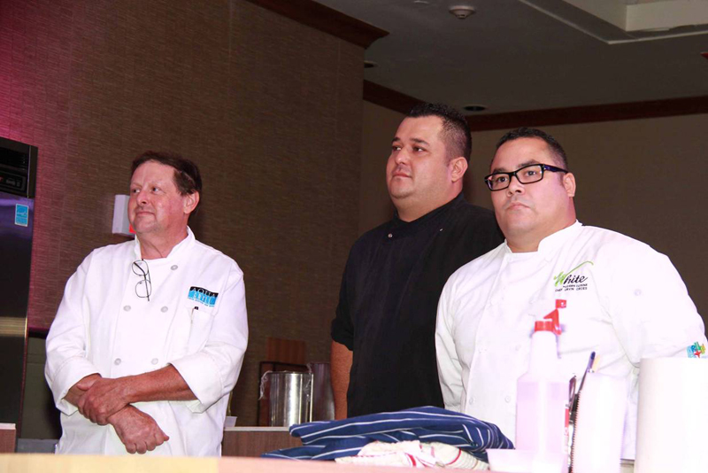 3 of Aruba’s top chefs competed for the Iron Chef title during the Aruba Food, Wine & Art Festival