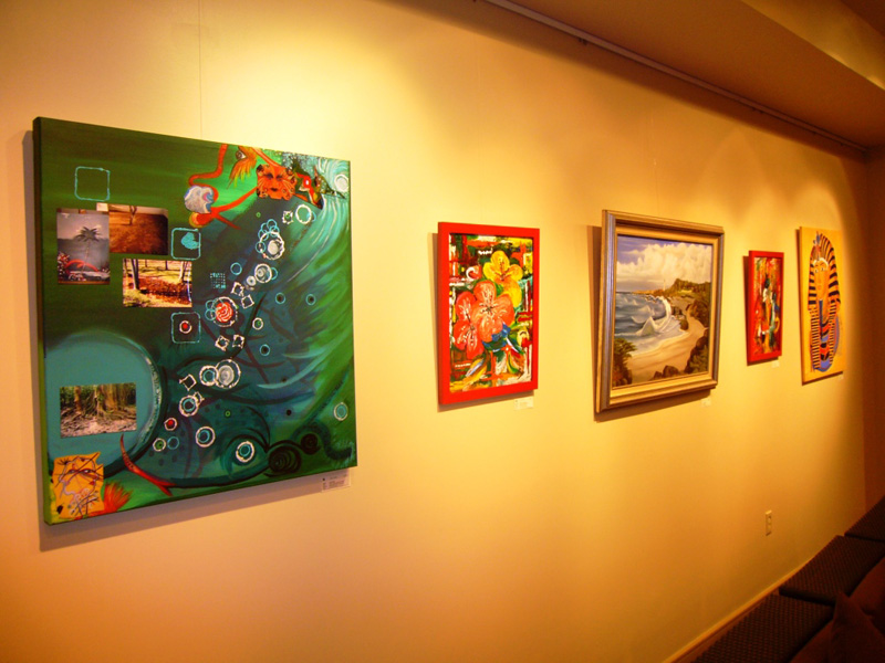 Artwork of some of Aruba’s popular artists on display at the Westin Resort Aruba Art Gallery