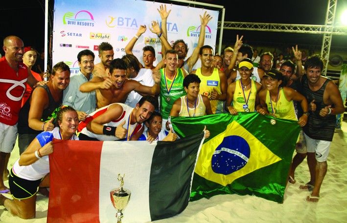 Incredible finals of Divi Aruba Beach Tennis Tournament at Eagle Beach held over the weekend