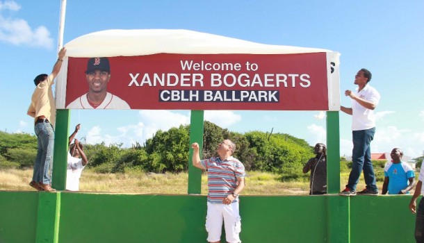 A festive inauguration for the “Xander Bogaerts Ballpark” in Lago Heigths, Aruba