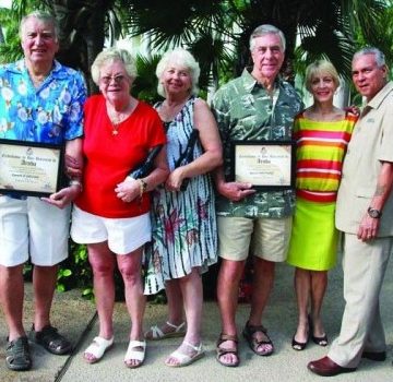 Long time guests of Aruba celebrate a shared century of marriage and long years of friendship