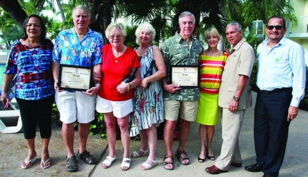 Long time guests of Aruba celebrate a shared century of marriage and long years of friendship