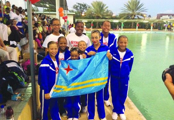 Aruba Barracudas Synchro Club return from Curacao with several gold medals