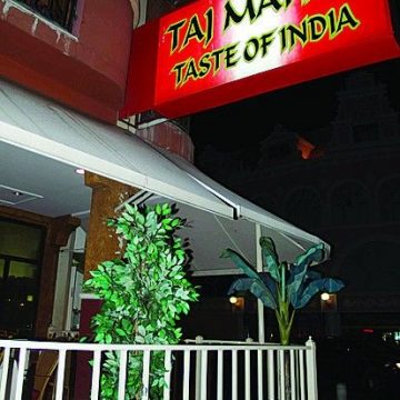 Taj Mahal Restaurant offering a wide variety of authentic Indian dishes