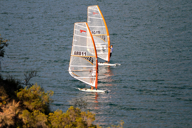 Aruban windsurfer scores fourth position at the South American Championships in Argentina