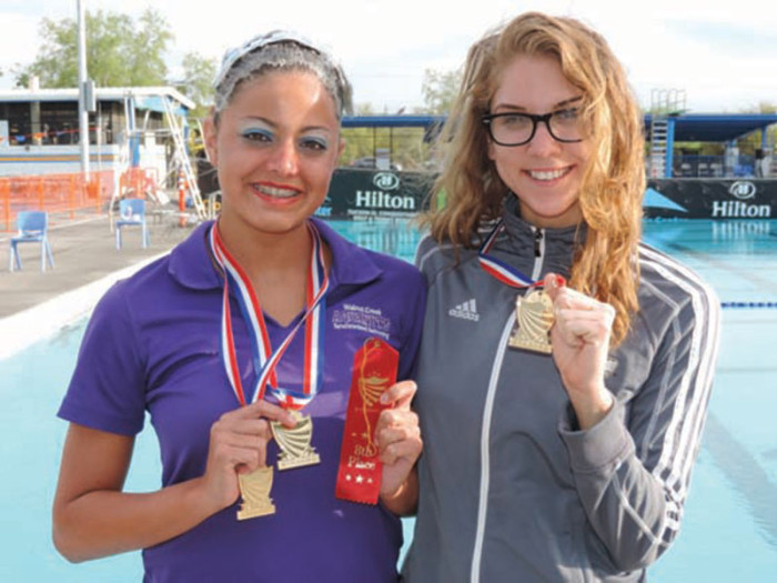 Aruban athletes earn gold medals for their outstanding performances during the 2014 U.S. National Synchronized Swimming Championships in Arizona