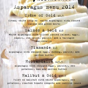 The asparagus have arrived at Papillon Restaurant Aruba
