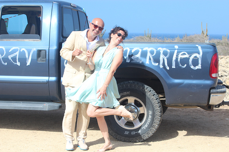 A very emotional wedding held in Aruba in remembrance of a loving grandfather