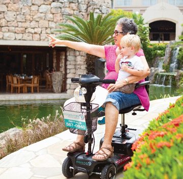 Aruba Essential Health Supplies offers Power Mobility Scooters for guests who are travelling to Aruba