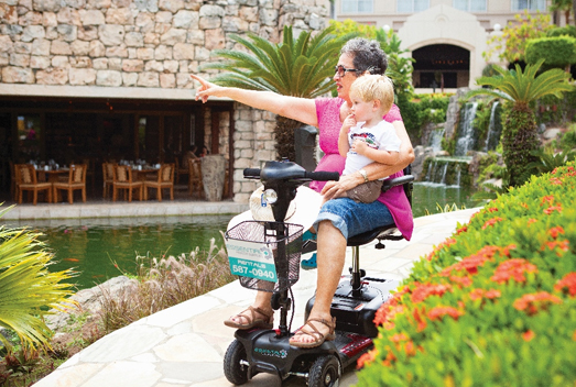 Aruba Essential Health Supplies offers Power Mobility Scooters for guests who are travelling to Aruba