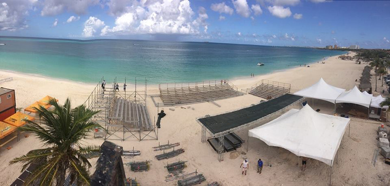 The Divi Aruba Beach Tennis Open 214 has started