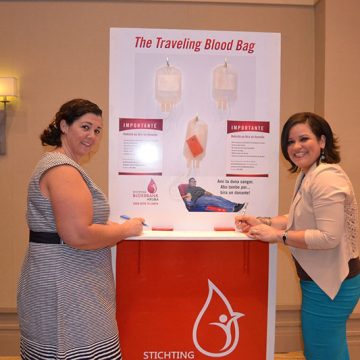 Ruthline Tromp (Director of HR) with Aruba Marriott Associate.JPG