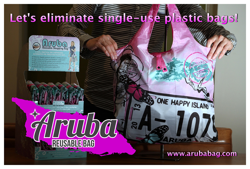 Aruba Reusable Bag available again at The Coconut Trading co., The Juggling Fish & The Lazy Lizard