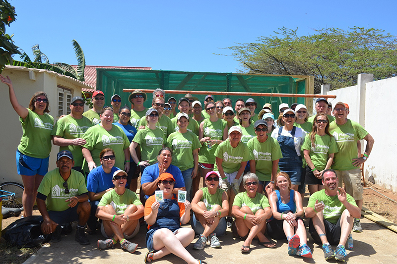 Aruba Marriott Care Foundation and the Funeral Directors Group joined forced to build a greenhouse for a local Children’s Home