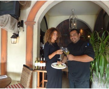 The asparagus are coming back on the menu of Papillon Restaurant Aruba