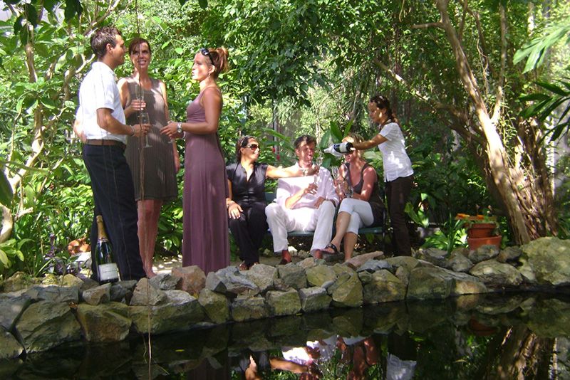 Extraordinary dining experience arranged by Papillon Restaurant Aruba at the Butterfly Farm