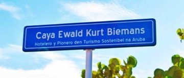 Owner of Bucuti & Tara Beach Resort was given a street named after him