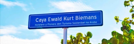 Owner of Bucuti & Tara Beach Resort was given a street named after him