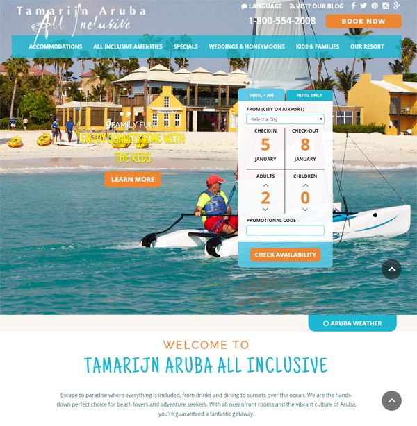 The Divi & Tamarijn Aruba All Inclusives Launch New Websites