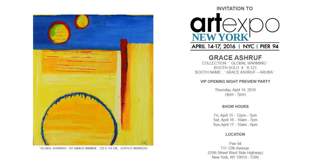 Grace Ashruf - creating artwork for Exhibition 'Global Warming'.jpg