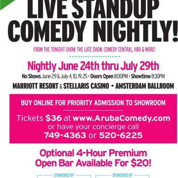 Aruba Ray's Comedy Show Returns to Aruba Marriott Resort & Stellaris Casino