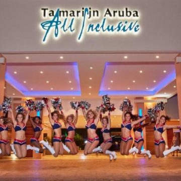 Divi & Tamarijn Aruba All Inclusives Host New England Patriots Cheerleaders for 2018 Swimsuit Calendar Shoot