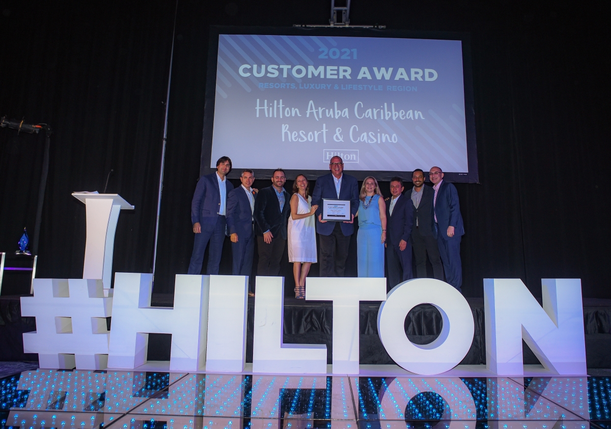 Hilton Recognizes Hilton Aruba Caribbean Resort & Casino for Excellence, Winning Prestigious Awards