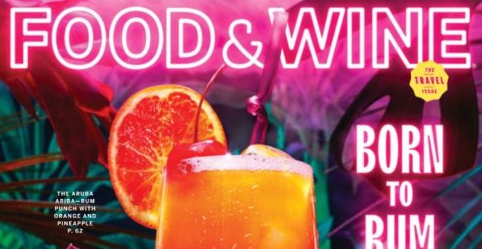 The May issue of Food & Wine features Hilton Aruba’s legendary Aruba Ariba cocktail 