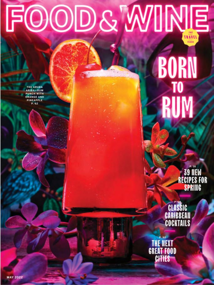 The May issue of Food & Wine features Hilton Aruba’s legendary Aruba
