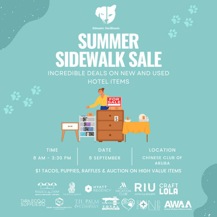 Get Ready for Unbelievable Deals on New and Used Hotel Items at the Third Annual Stimami Sterilisami Summer Sidewalk Sale!