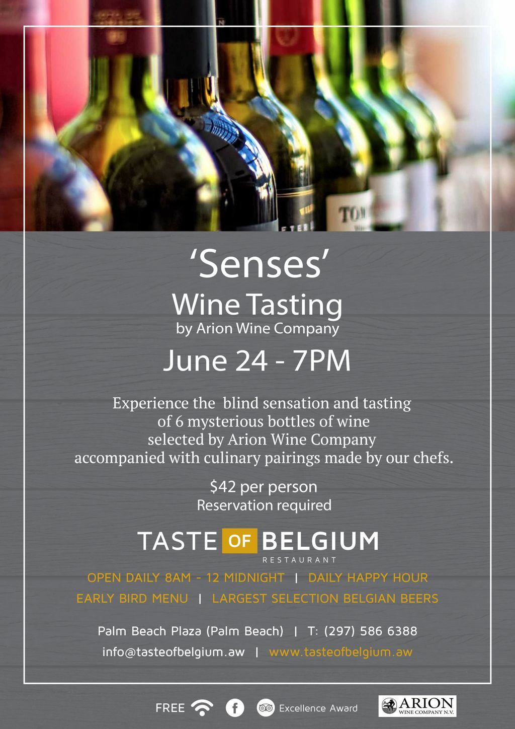 'Senses' Wine Tasting at Taste of Belgium
