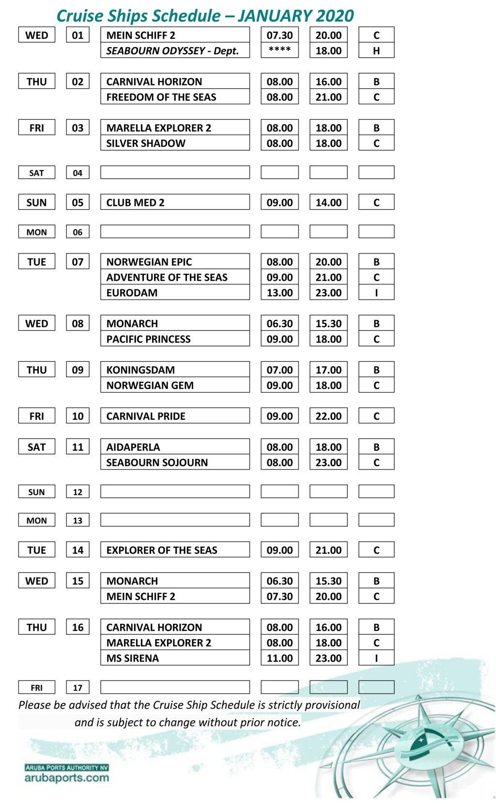 Aruba Cruises Cruise Schedule Carnival Cruise Lines, Royal