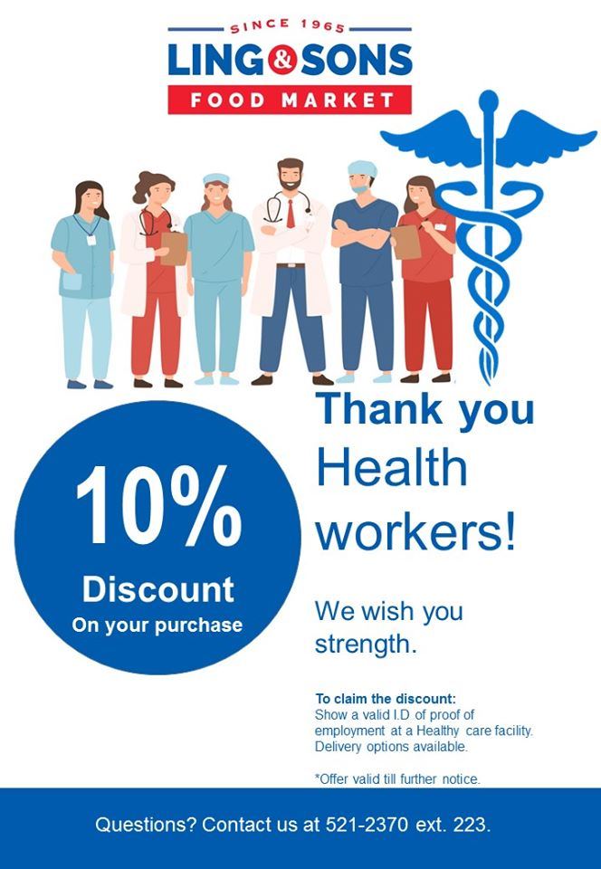 Ling & Sons Discount for Healthcare Workers